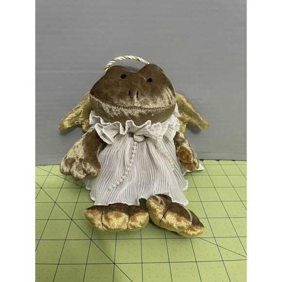 Vintage Russ Angelique Angel Plush Stuffed Frog Victorian Grace w/ Original Tag - Picture 1 of 9